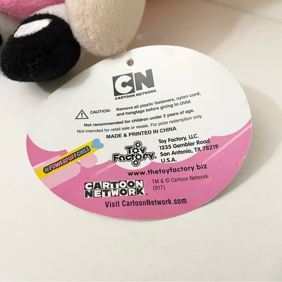 Powerpuff Girls Plush Cartoon Network Stuffed Animal Blossom Pink 11” Tall - Picture 11 of 11